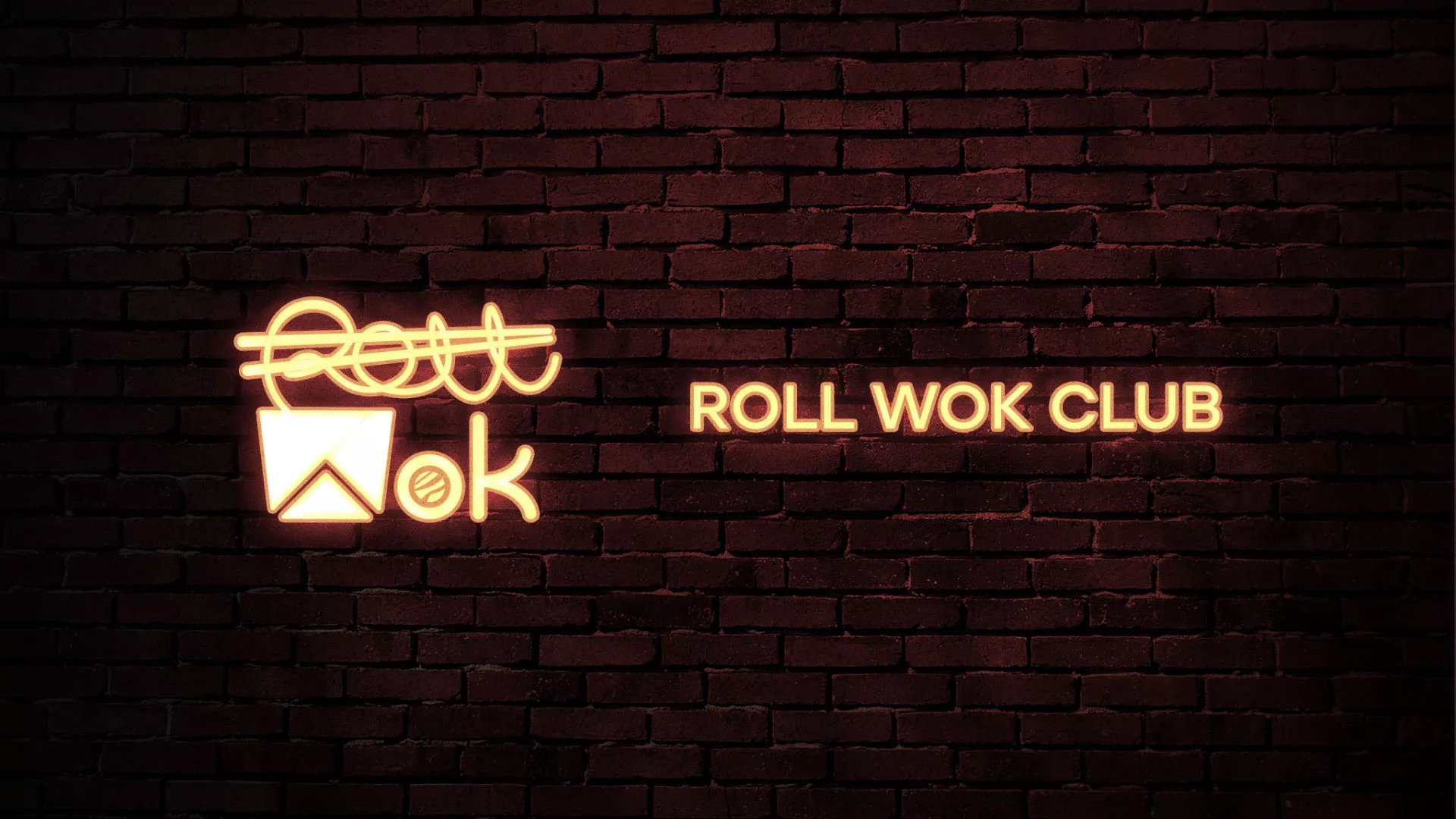 Разработка логотипа суши-бара «Roll Wok Club» в Красновишерске